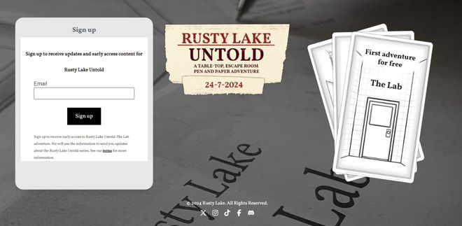 ke Untold》7月24日开放免费开元棋牌《锈湖》桌游《Rusty La(图1)